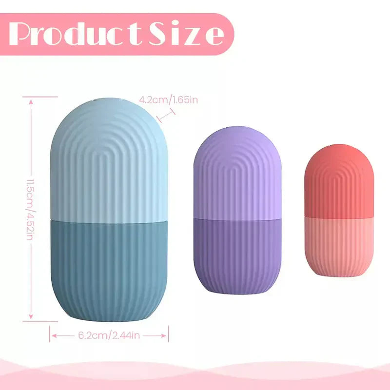 Silicone Ice Face Roller: Sculpt, Soothe, contour, refresh and massage relax-3